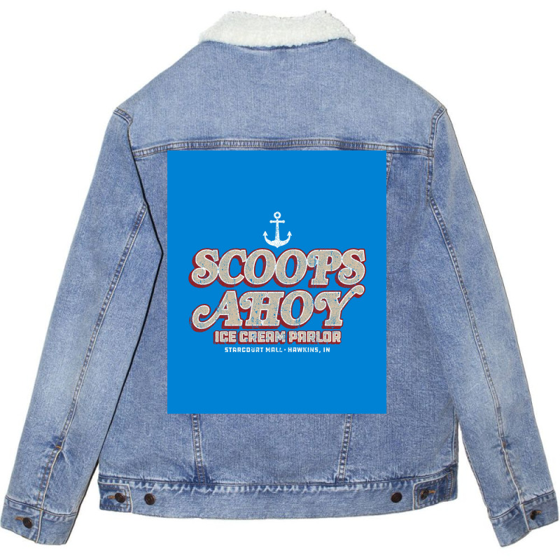 Sa Ice Cream Poster Aesthetic Unisex Sherpa-Lined Denim Jacket by ajidkannurp | Artistshot