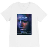 Euphoria Alternative Poster Art Tv Show Large Poster Poster Aesthetic V-neck Tee | Artistshot