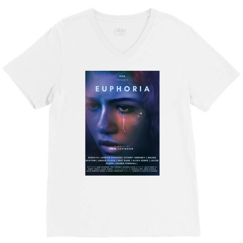 Euphoria Alternative Poster Art Tv Show Large Poster Poster Aesthetic V-Neck Tee by ferrarperishc | Artistshot