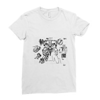 Metal Gear Solid  Mg Rex Sketch 2 By Yoji Shinkawa 1 Ladies Fitted T-shirt | Artistshot