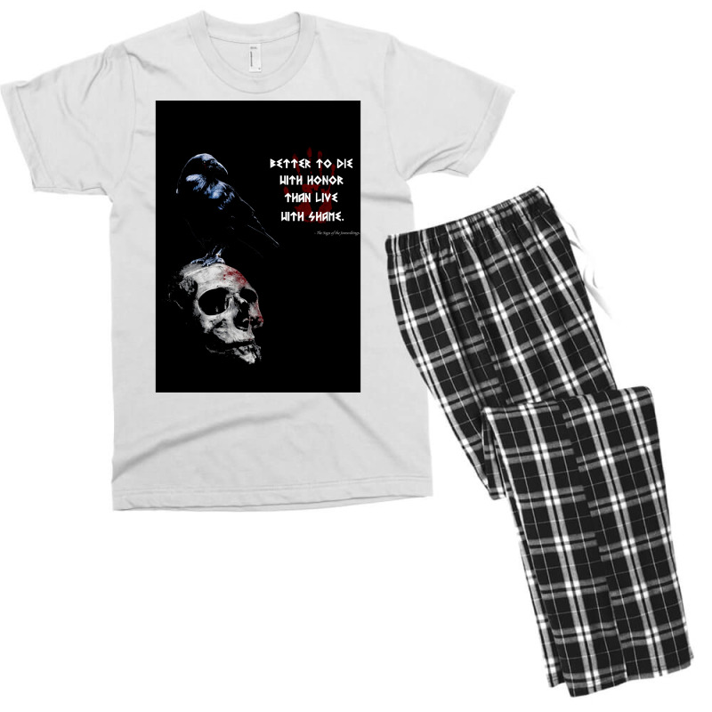 Raven  70s Humor Men's T-shirt Pajama Set | Artistshot