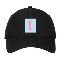 Pink Milkshake Pop Art Adjustable Cap | Artistshot