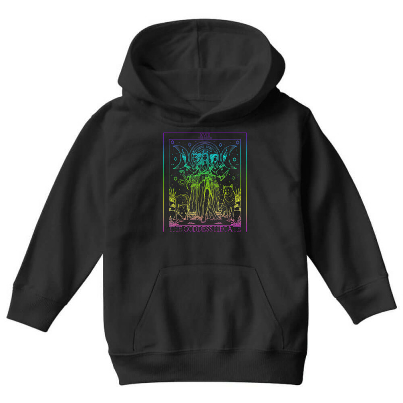 The Goddess Hecate Tarot Card Triple Moon Witch Hekate Wheel Youth Hoodie by RobertRayColton | Artistshot