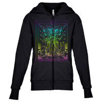 The Goddess Hecate Tarot Card Triple Moon Witch Hekate Wheel Youth Zipper Hoodie | Artistshot