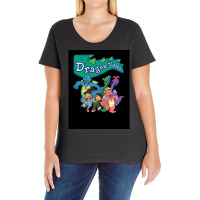 Dragon Tales Graphic Poster Stars Ladies Curvy T-shirt | Artistshot