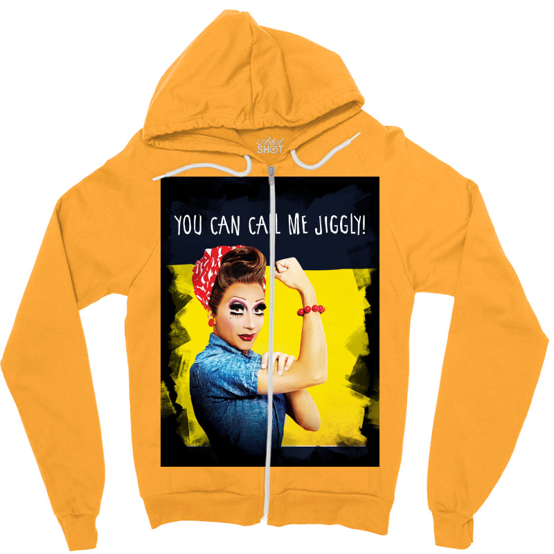 You Can Call Me Jiggly Poster Quote Zipper Hoodie by verriaharzi4 | Artistshot