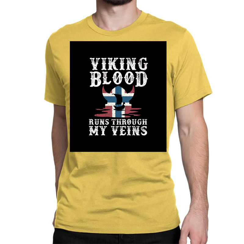 Northern Viking Norwegian Blood Norway  Funny Humor Classic T-shirt | Artistshot