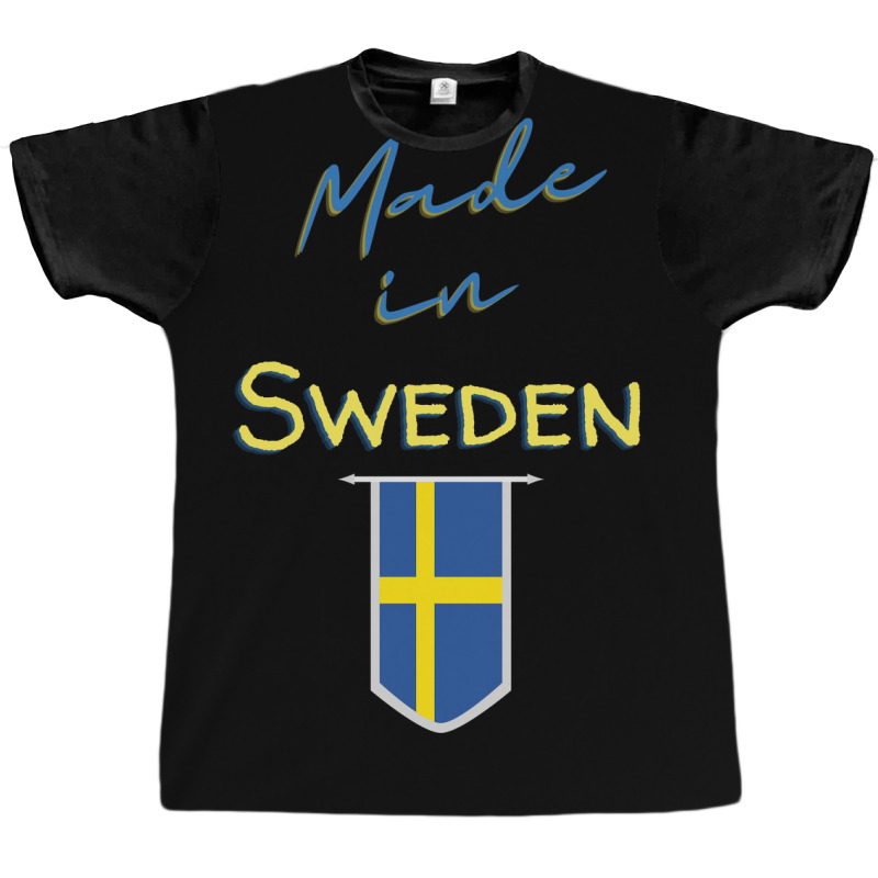 Swedish Flag Stockholm Viking Gift Funny Sweden  Vintage Retro Graphic T-shirt | Artistshot