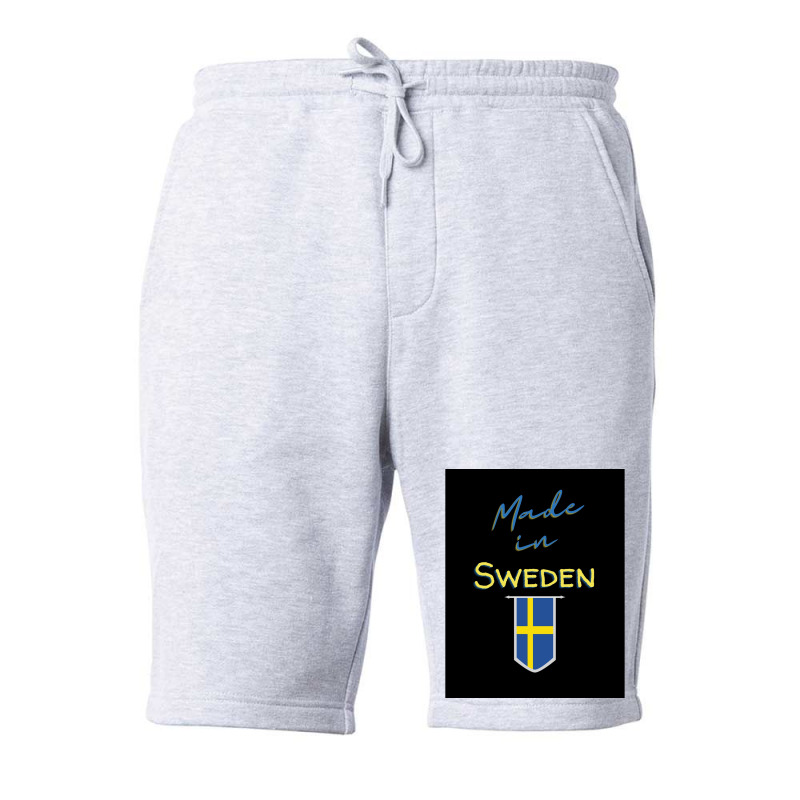 Swedish Flag Stockholm Viking Gift Funny Sweden  Vintage Retro Fleece Short | Artistshot