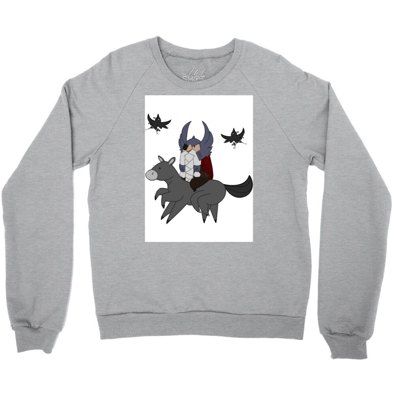 Odin With His Grandson  Summer 70s Crewneck Sweatshirt | Artistshot