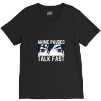 Anime Quote  Ask Me About Anime V-neck Tee | Artistshot