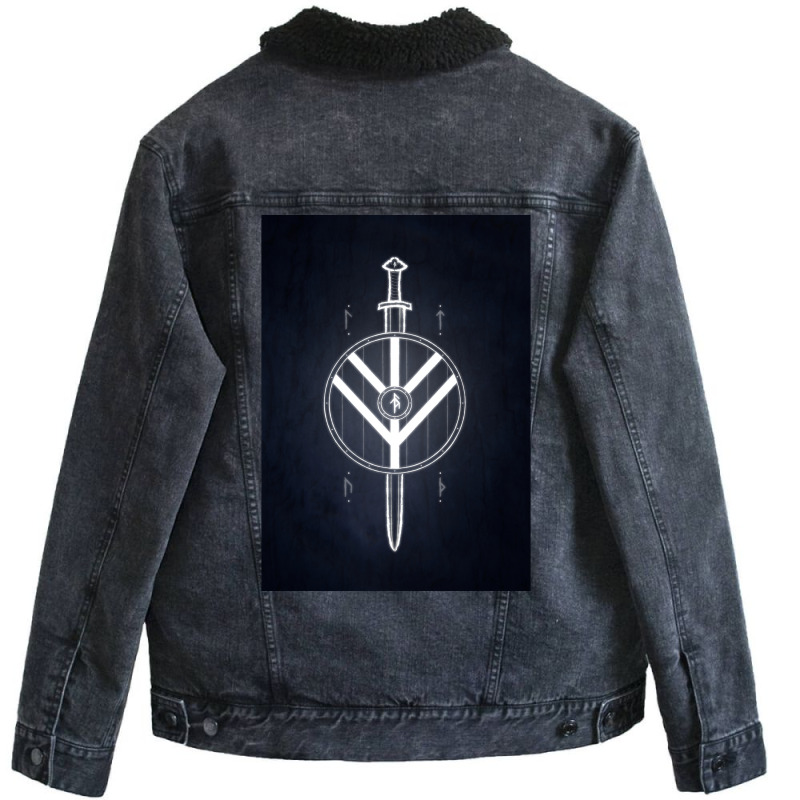 The Shieldmaiden  Humor Boy Unisex Sherpa-lined Denim Jacket | Artistshot