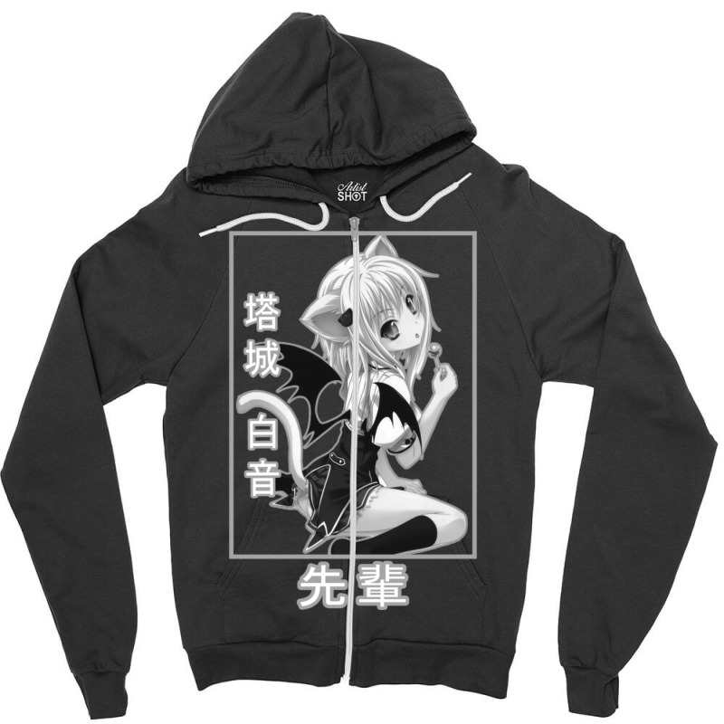 Koneko Zipper Hoodie | Artistshot