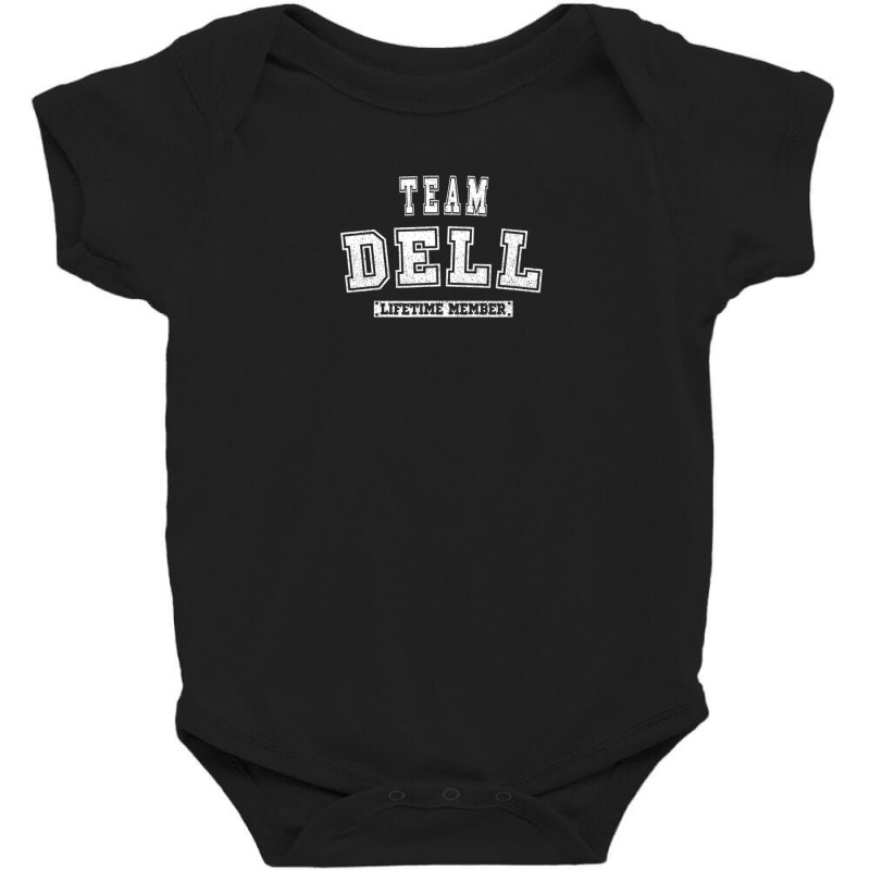 Team Dell Lifetime Member Family Last Name Baby Bodysuit | Artistshot