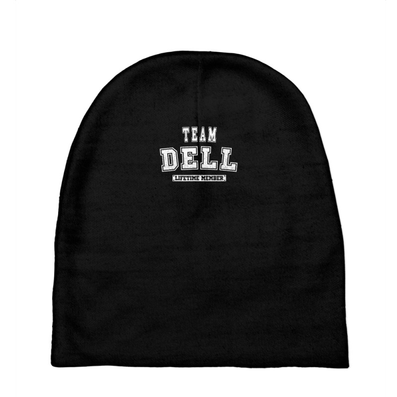 Team Dell Lifetime Member Family Last Name Baby Beanies | Artistshot