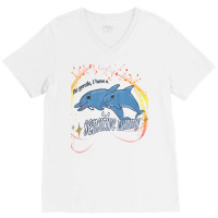 Be Gentle I Have A Sensitive Tummy V-neck Tee | Artistshot