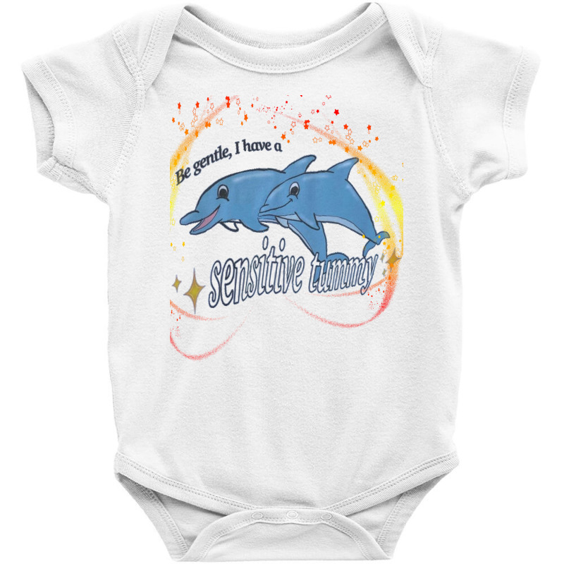 Be Gentle I Have A Sensitive Tummy Baby Bodysuit by EMA-all | Artistshot