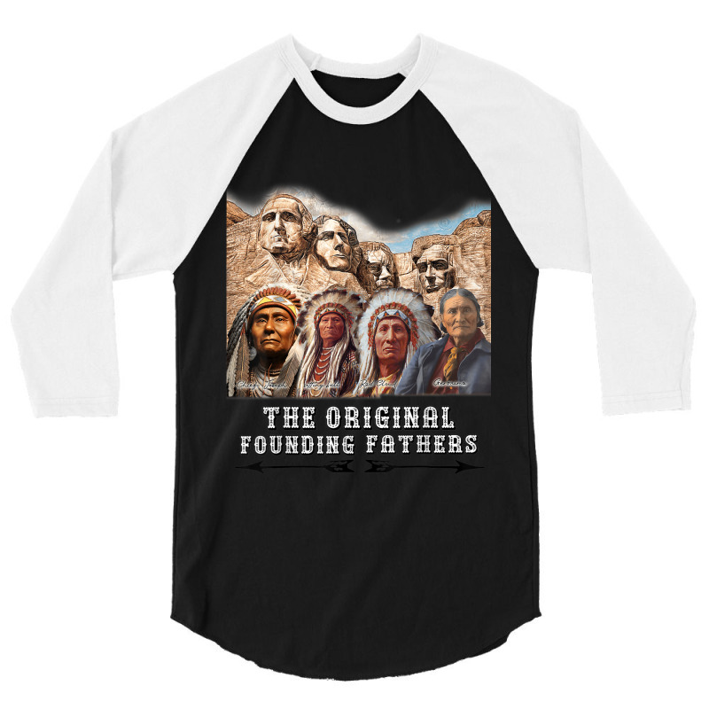 Original Founding Fathers Native American Retro Tribe Pride 3/4 Sleeve Shirt | Artistshot