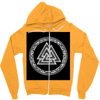 Valknut  Summer 80s Vintage Zipper Hoodie | Artistshot