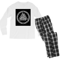 Valknut  Summer 80s Vintage Men's Long Sleeve Pajama Set | Artistshot