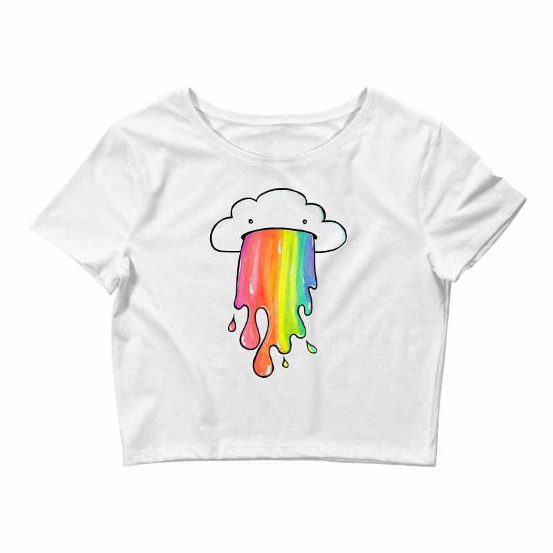 Newcloud Overlay Rainbow Crop Top by ridomaga | Artistshot