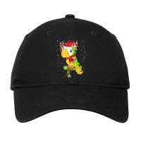 Funny Christmas Gift For Cat Lover T  Shirt Santa Parrot Gorgeous Rein Adjustable Cap | Artistshot