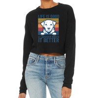 Labrador T Shirts Lab Dog Yellow Black Labrador Retriever Cropped Sweater | Artistshot