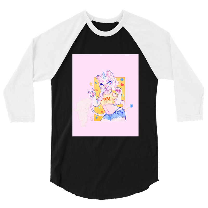 Femme Feline Graphic 3/4 Sleeve Shirt | Artistshot