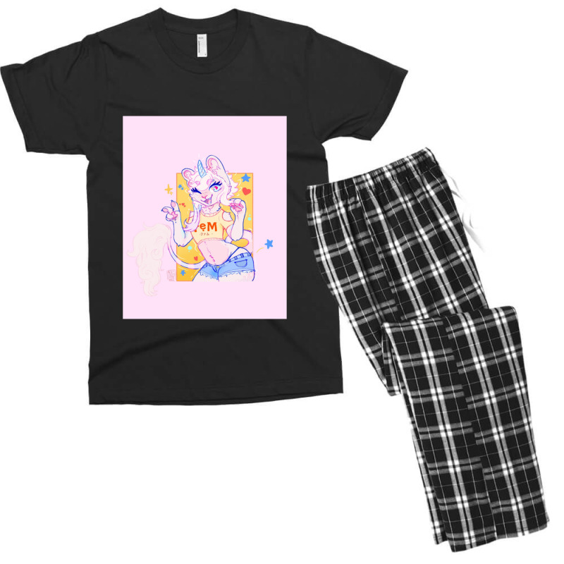 Femme Feline Graphic Men's T-shirt Pajama Set | Artistshot