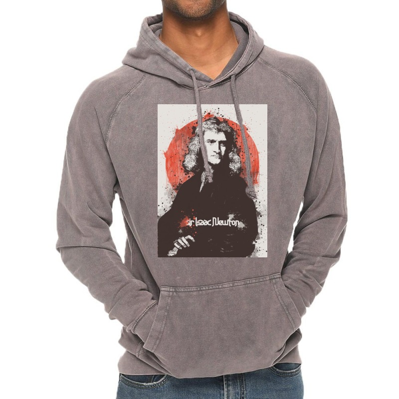 Sir Isaac Newton Painting Art Vintage Hoodie | Artistshot