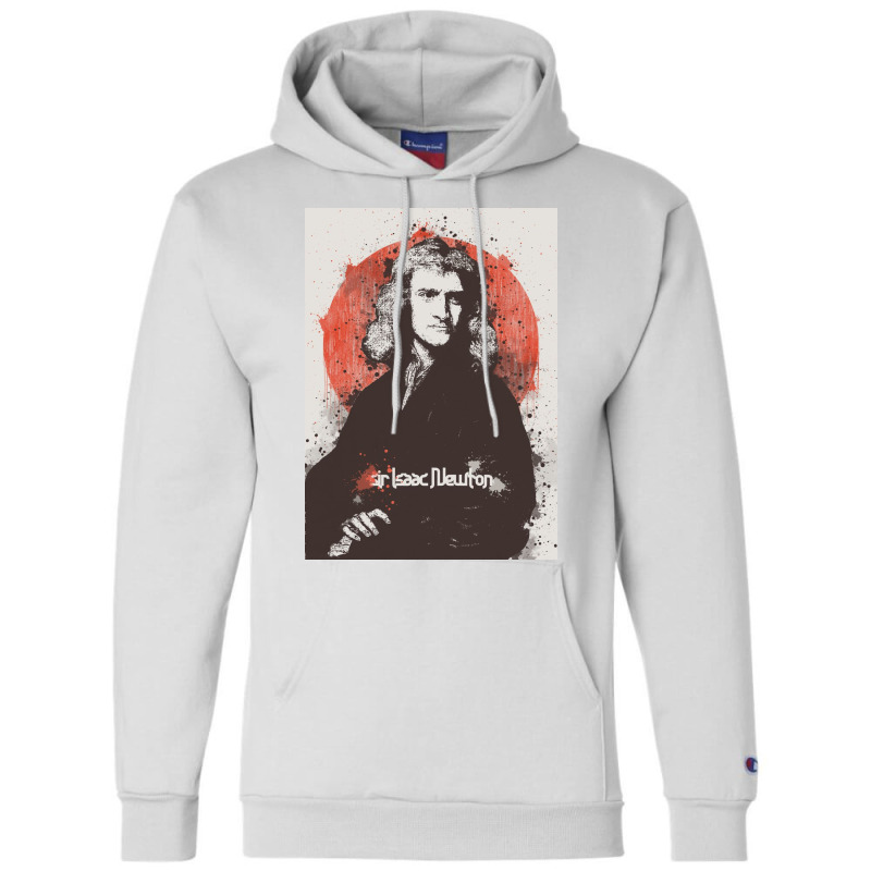 Sir Isaac Newton Painting Art Champion Hoodie | Artistshot