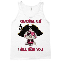 Cat Sensitive But I Will Stub You Funny Kitten. T Shirt Tank Top | Artistshot