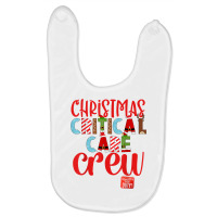 Christmas Critical Care Crew Nurse Tech & Aide Assistant Er T Shirt Baby Bibs | Artistshot