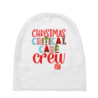 Christmas Critical Care Crew Nurse Tech & Aide Assistant Er T Shirt Baby Beanies | Artistshot