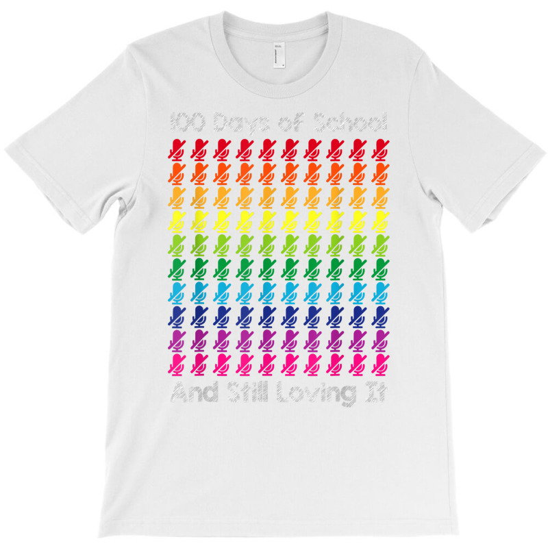 Cute 100 Days Of School And Still Loving It Hearts 100th Day T Shirt T-shirt | Artistshot