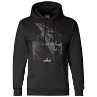 Dublin California City Map Travel Souvenir Hometown T Shirt Champion Hoodie | Artistshot