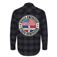 Dual Citizenship American Dominican Republic Usa Flag T Shirt Flannel Shirt | Artistshot