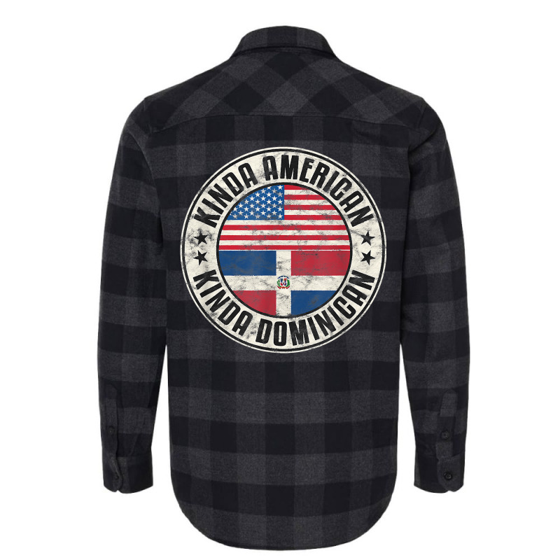 Dual Citizenship American Dominican Republic Usa Flag T Shirt Flannel Shirt by cordellwerw56r | Artistshot