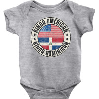 Dual Citizenship American Dominican Republic Usa Flag T Shirt Baby Bodysuit | Artistshot