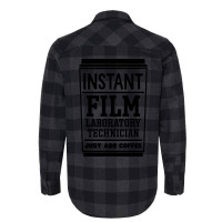 Instant Film Laboratory Technician Just Add Coffee  E Vintage Flannel Shirt | Artistshot