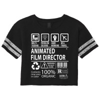 Animated Film Director T   Multitasking Certified Job Gift Item Tee Scorecard Crop Tee | Artistshot