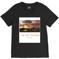 The Sun Voyager From Iceland  Travel 80s V-neck Tee | Artistshot