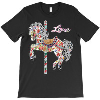 Carousel Horse Vintage Illustration Quilting Style Shirt. T-shirt | Artistshot