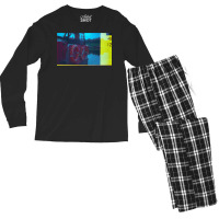 Canal Boat At The Falkirk Wheel Classic Stars Blue Men's Long Sleeve Pajama Set | Artistshot