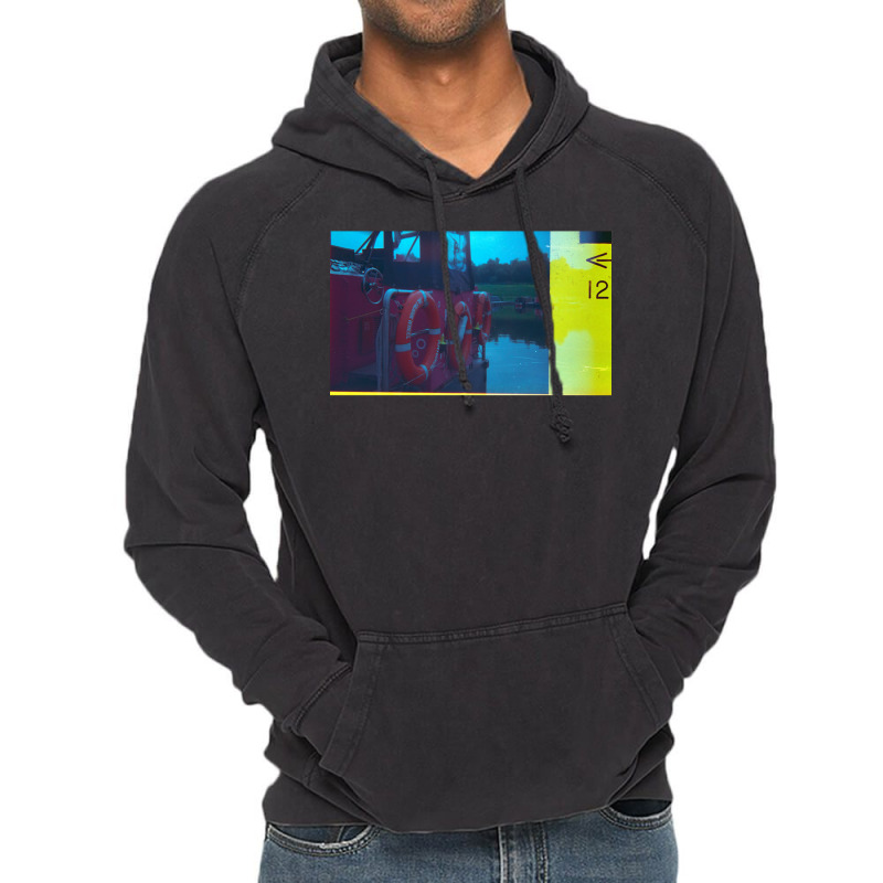 Canal Boat At The Falkirk Wheel Classic Stars Blue Vintage Hoodie by doveriilskeh | Artistshot