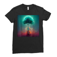 Earth Life Genetics Biologist Science Dna Tree T Shirt Ladies Fitted T-shirt | Artistshot