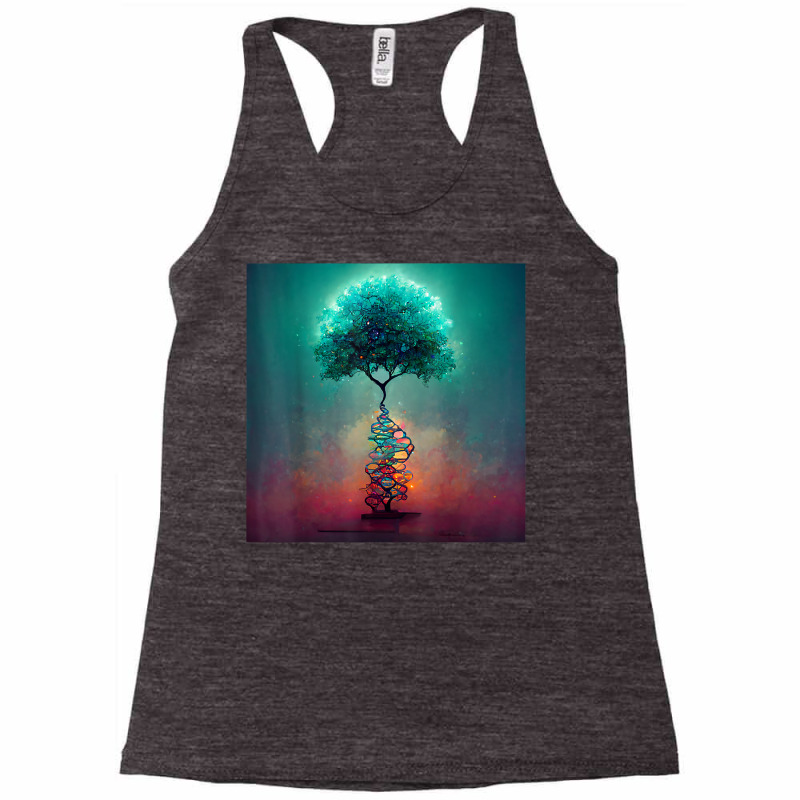 Earth Life Genetics Biologist Science Dna Tree T Shirt Racerback Tank by alysestick8m7 | Artistshot