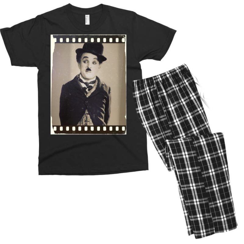 Chaplin  Film  D7 Classic Blue Summer Men's T-shirt Pajama Set by mantzaridayu | Artistshot