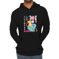 Anime Warning May Spontaneously Start Talking About Anime Lightweight Hoodie | Artistshot