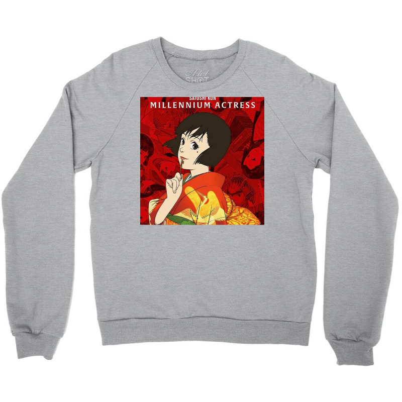 Satoshi Kon Millennium Actress Chiffon Girl 80s Crewneck Sweatshirt by dassenaykp | Artistshot